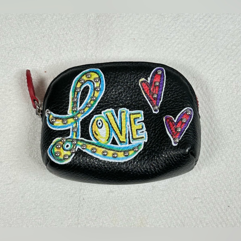 NWOT Limited Edition Brighton Scribble Garden Love Backpack (Leather) & pouch - Picture 8 of 10